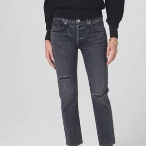 New Citizens of Humanity Premium Vintage Marlee High Rise Relaxed Crop Jeans 27